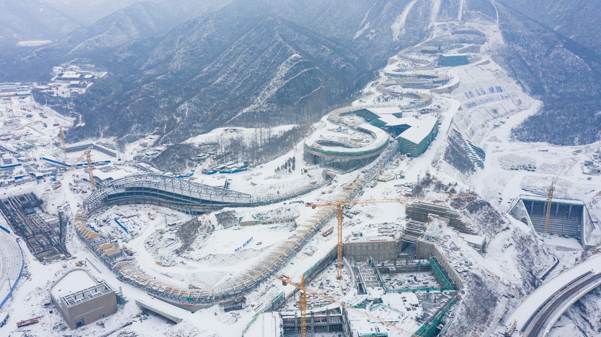 The National Sliding Centre at the 2022 Beijing Winter Olympic Games ...